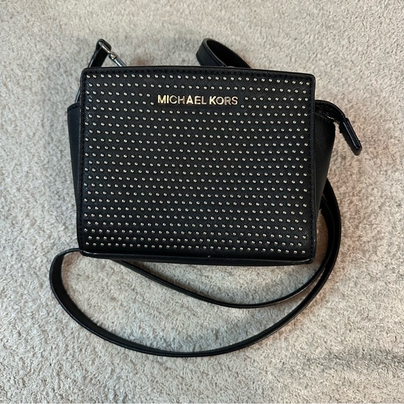 Michael Kors Handbags - Michael Kors black studded crossbody